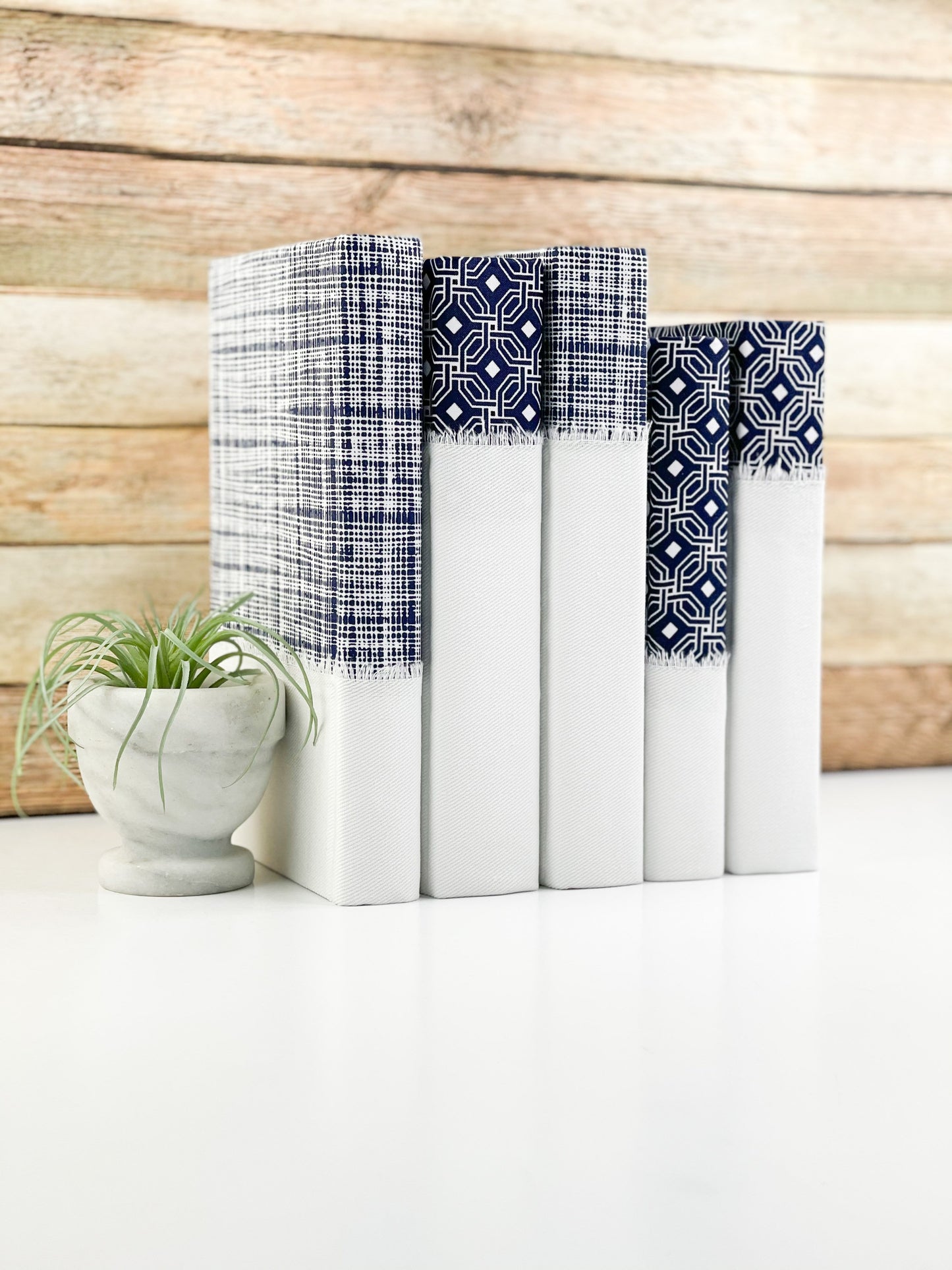 Blue Shelf Decor / Blue and White Home Decor