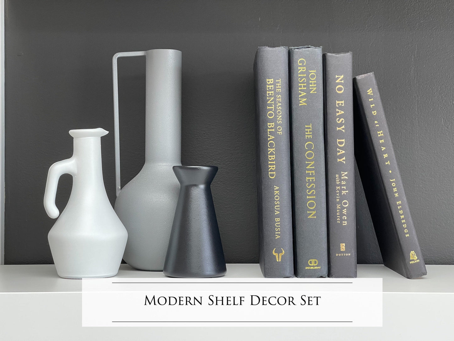 Modern Home Decor / Curated Shelf Decor Set