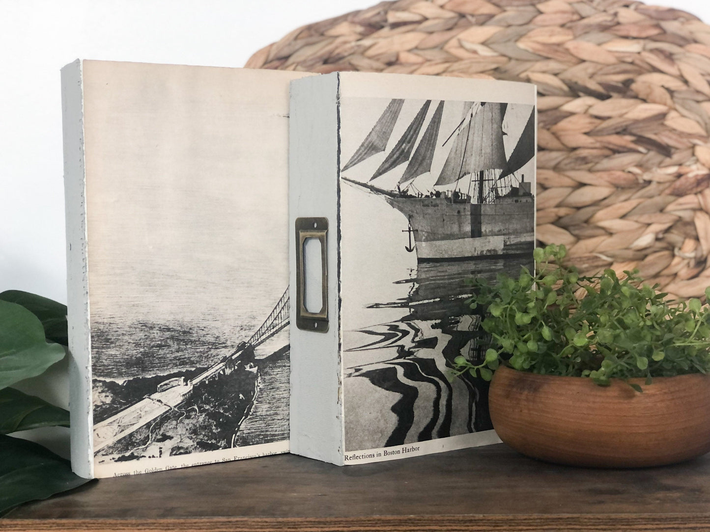 Gray Books for Shelf Decor / Decorative Book Set