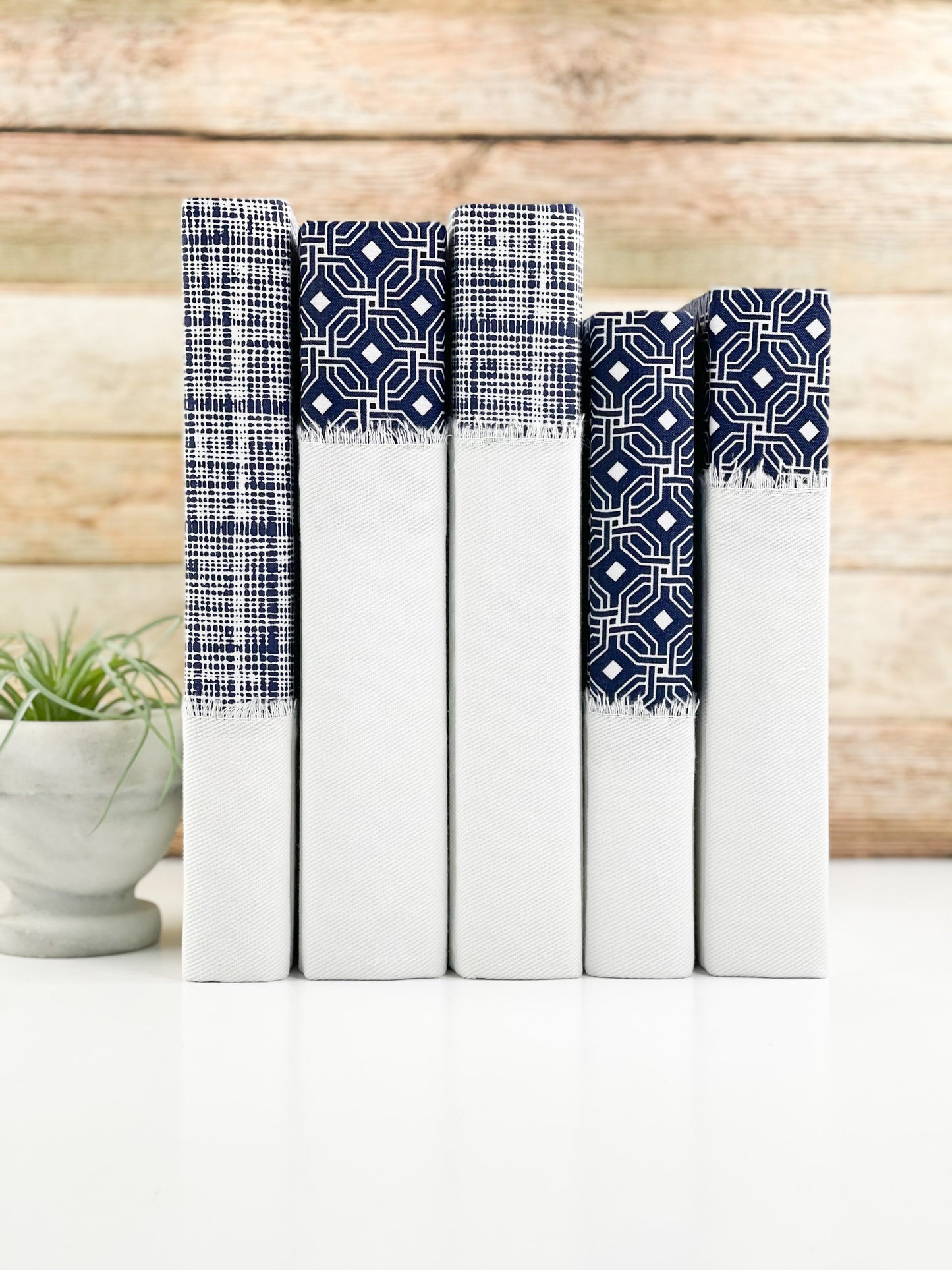 Blue Shelf Decor / Blue and White Home Decor