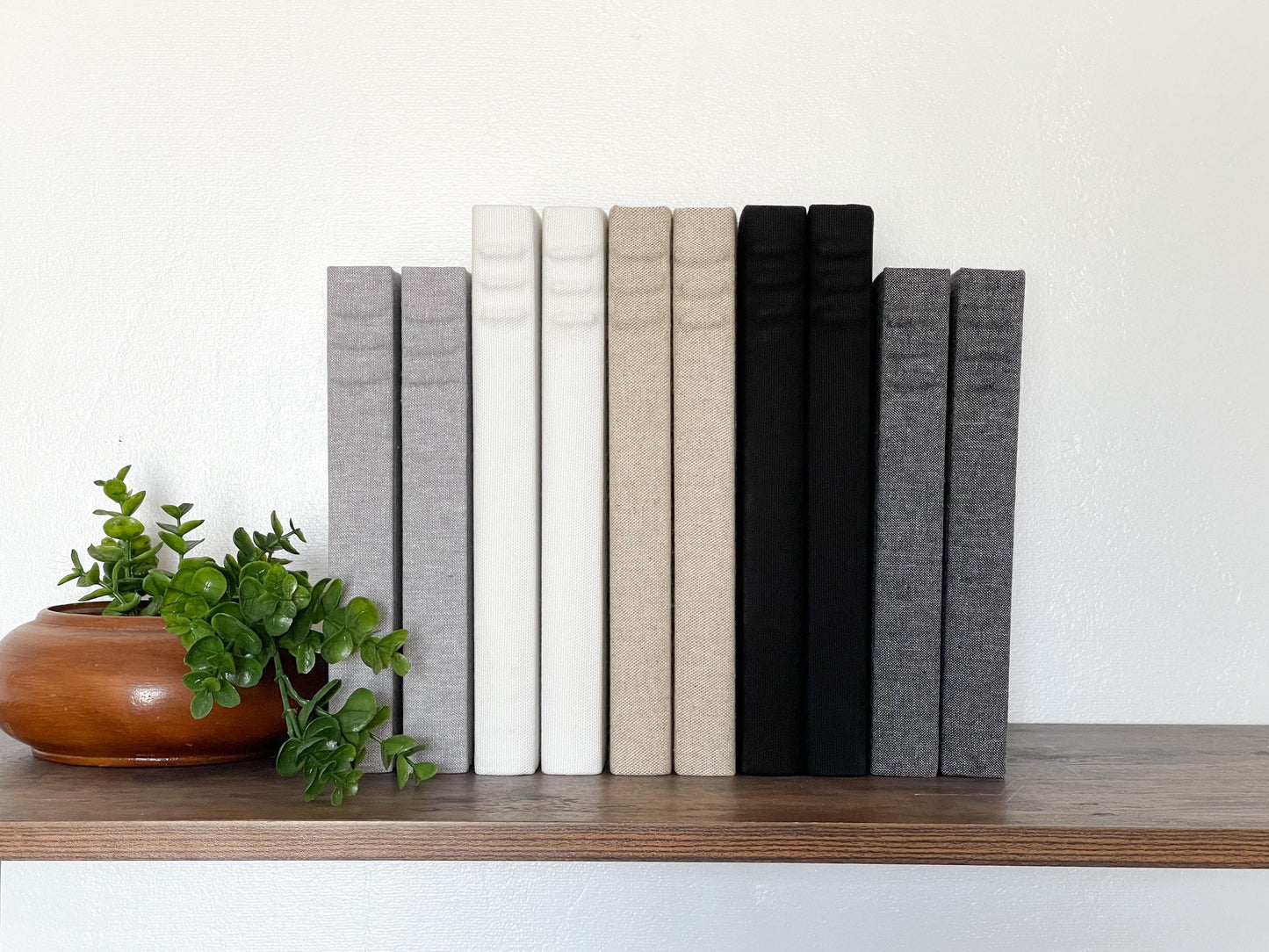 Mix & Match Linen Covered Decorative Books / Shelf Decor