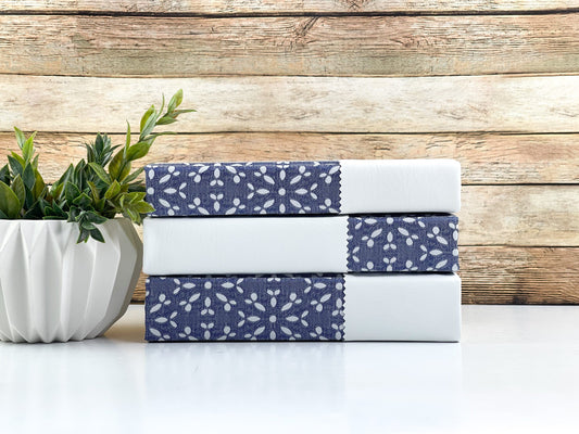Blue and White Shelf Decor