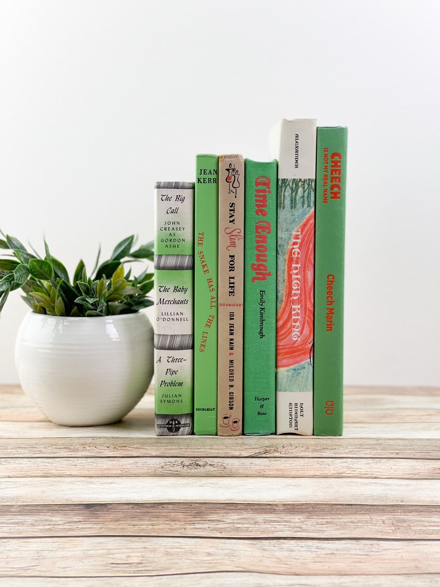 Green and Orange Decorative Books