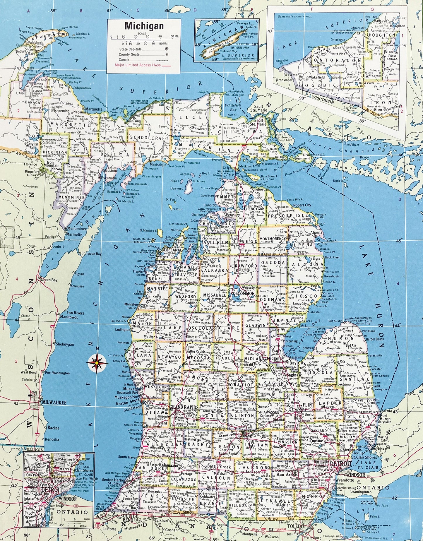 Map of Michigan