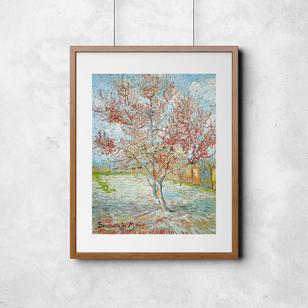 Van Gogh Pink Peach Tree Wall Art