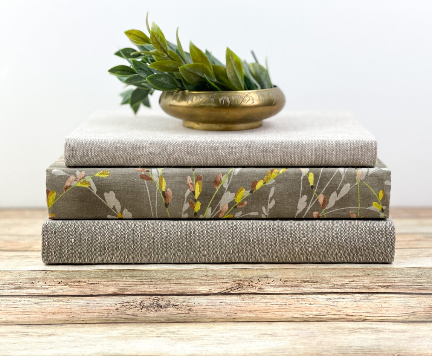 Decorative Books for Home Decor, Designer Books, Fabric Covered Books