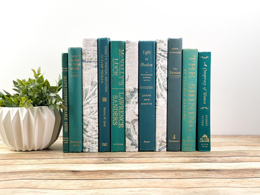 Teal Decorative Books for Home Decor