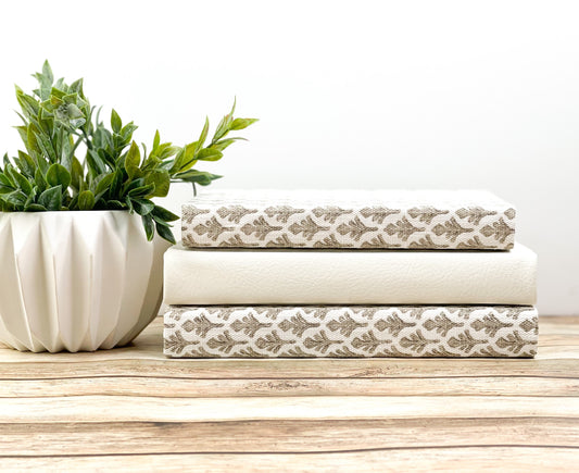 Designer Fabric Covered Books for Home Decor