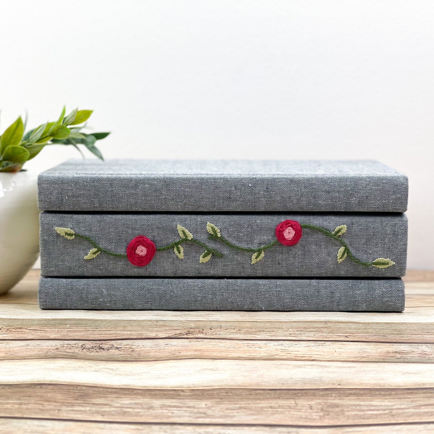 Embroidered Shelf Decor