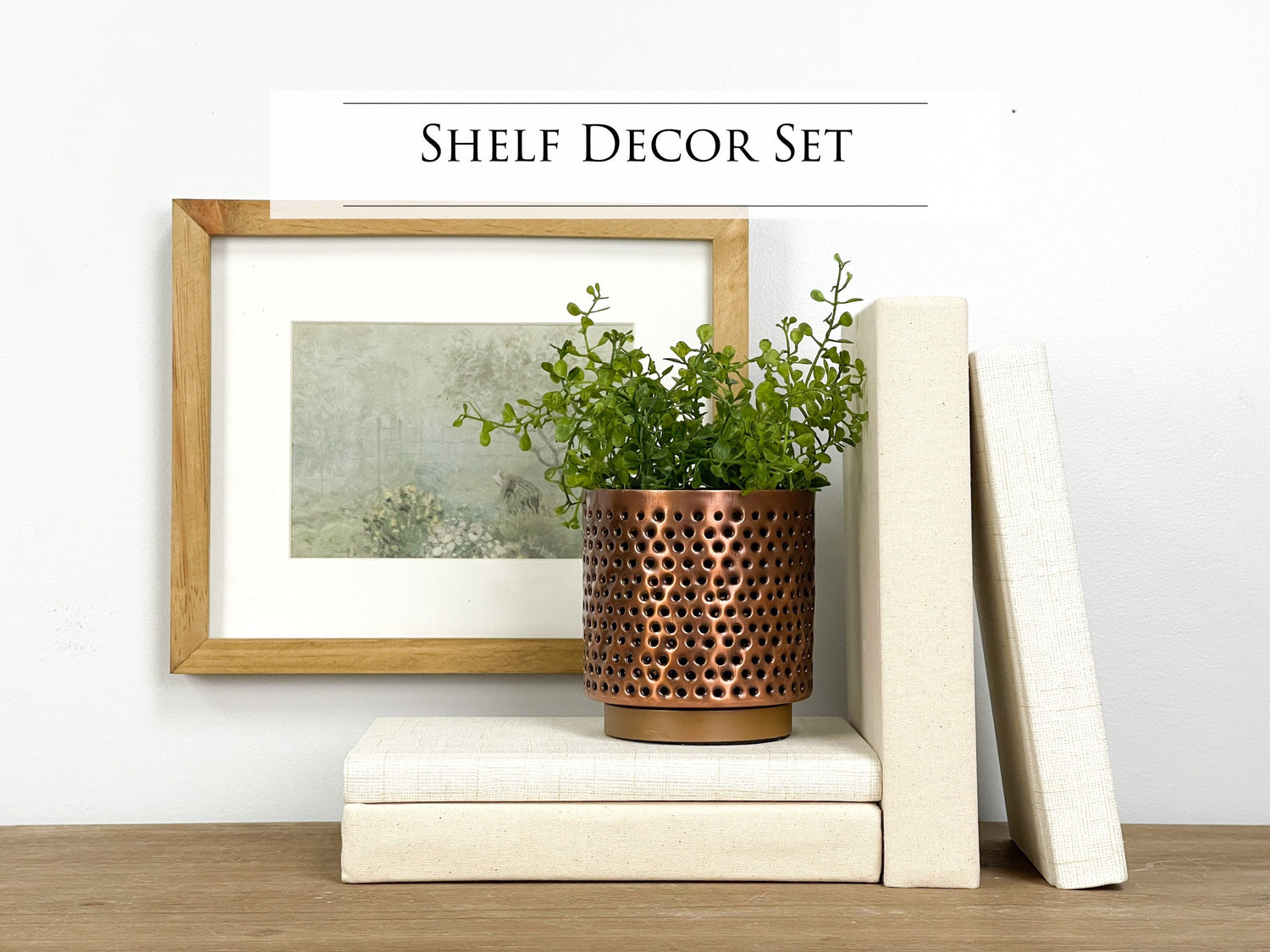 Shelf Decor + Book Set
