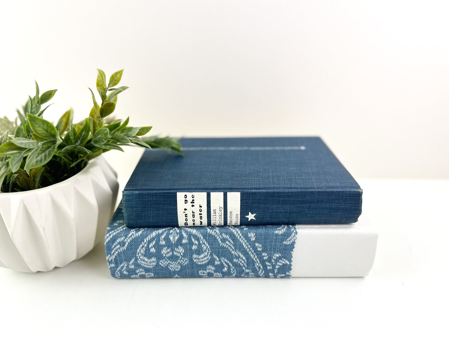 Blue Decorative Book Set
