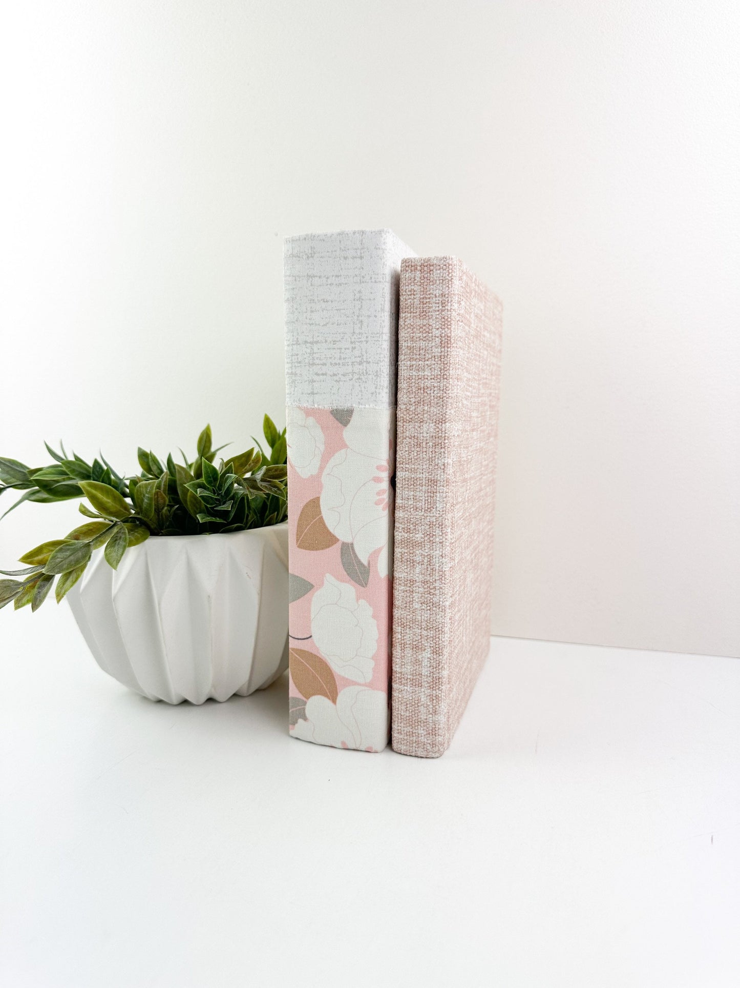 Pink Fabric Covered Books