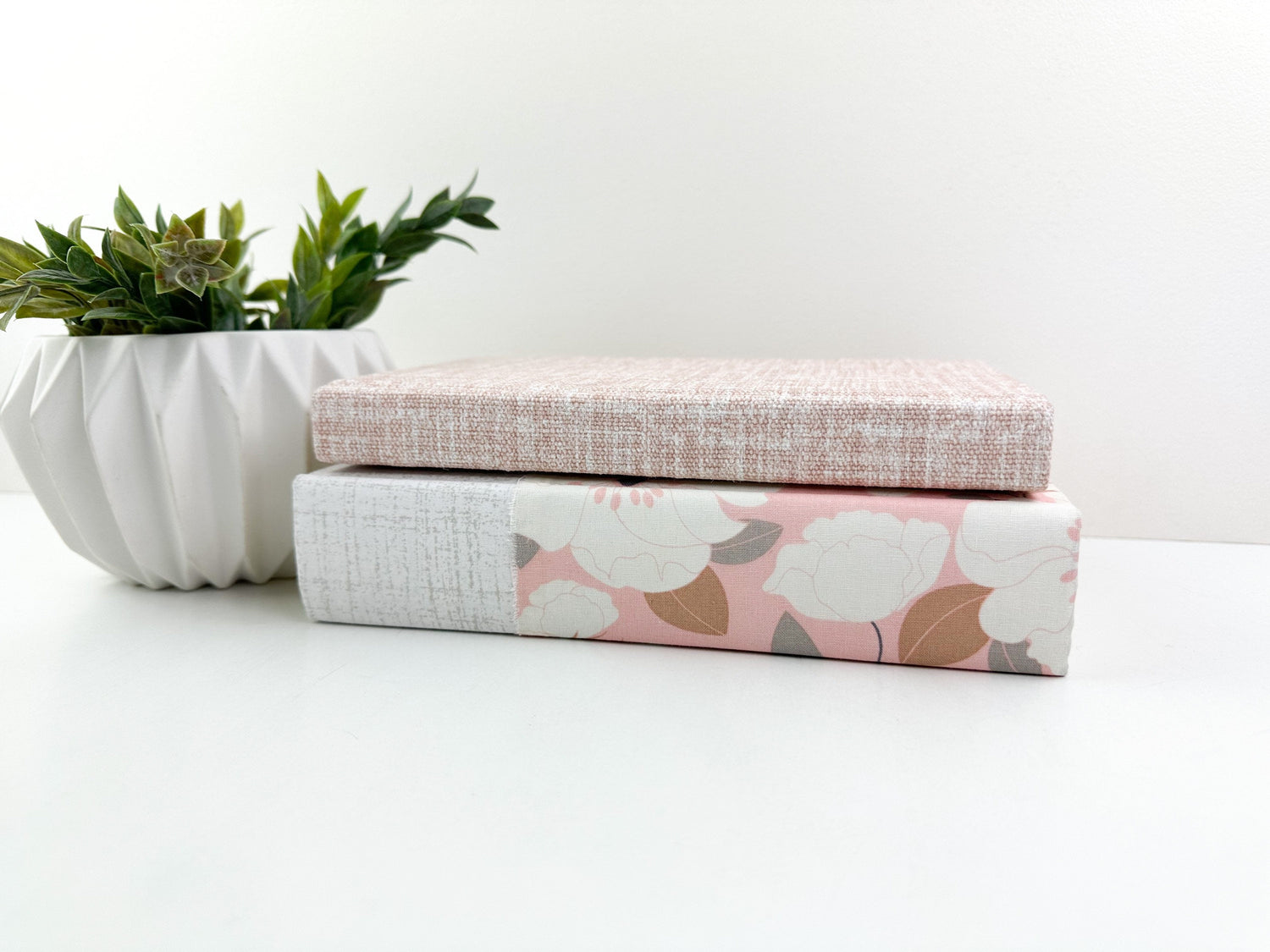 Pink Fabric Covered Books