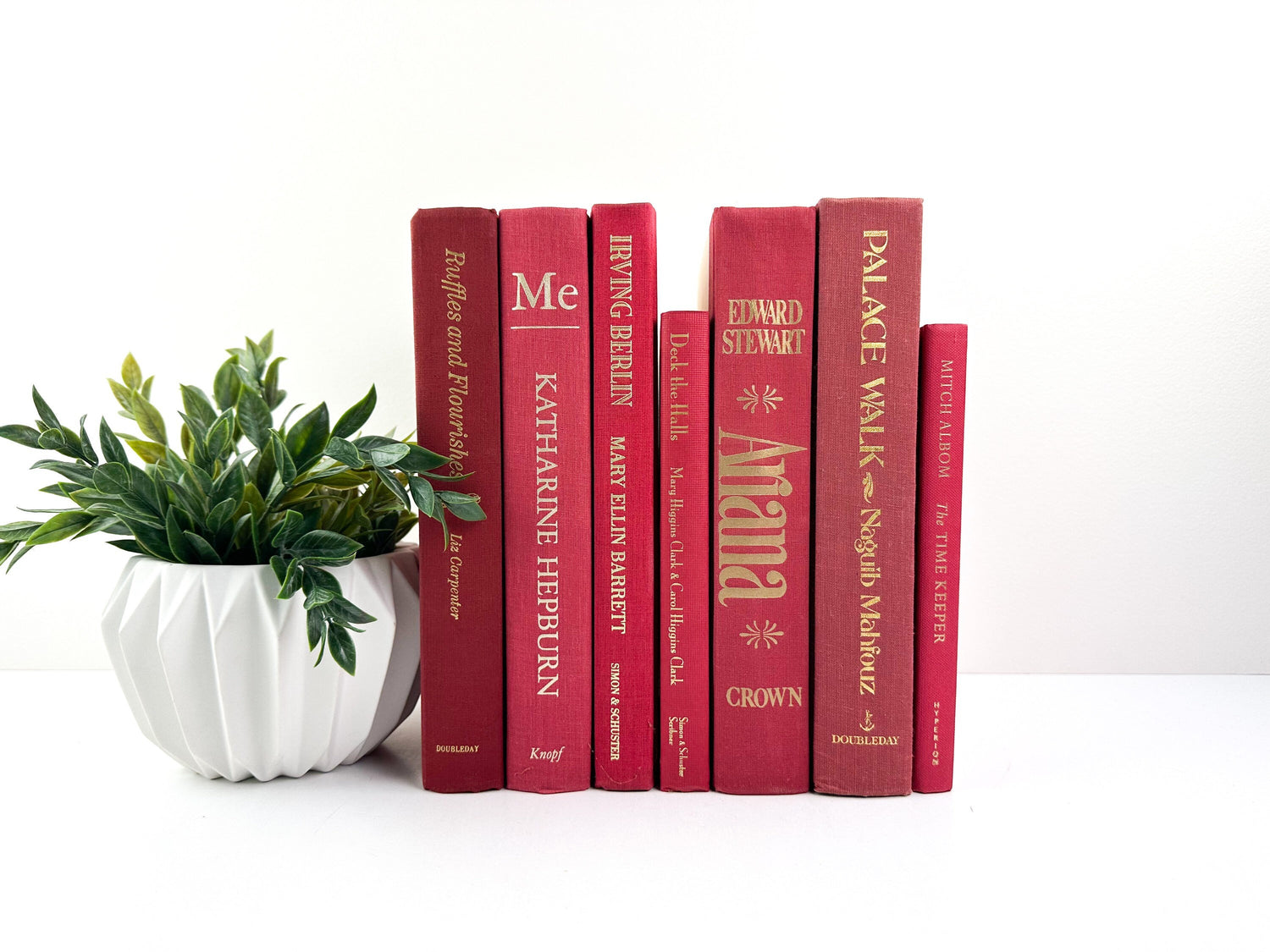 Red Decorative Book Set, Shelf Decor, Red Decor Christmas Decor, Mantel Decor, Red Book Set
