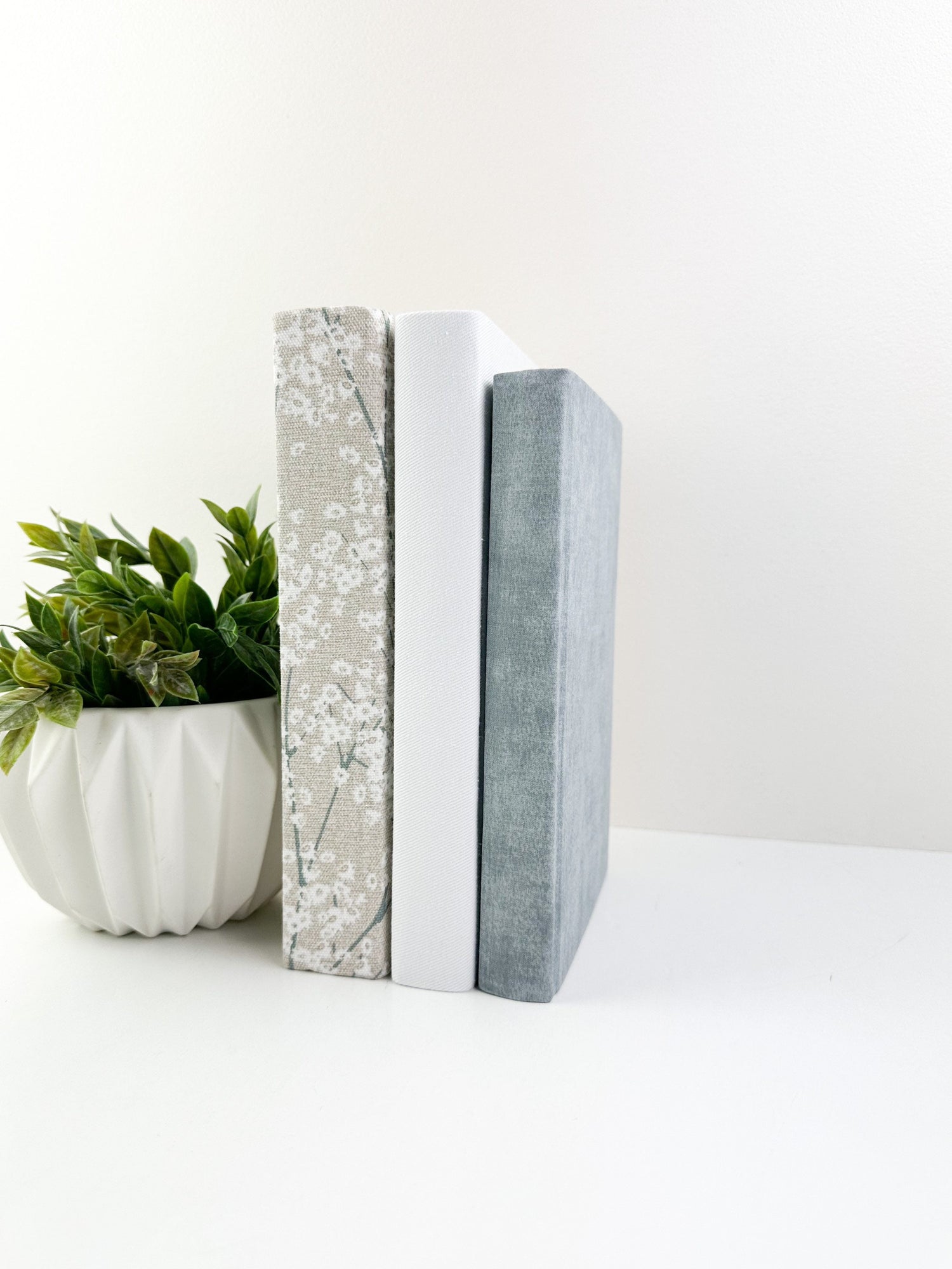 Gray Decorative Books for Shelf Decor