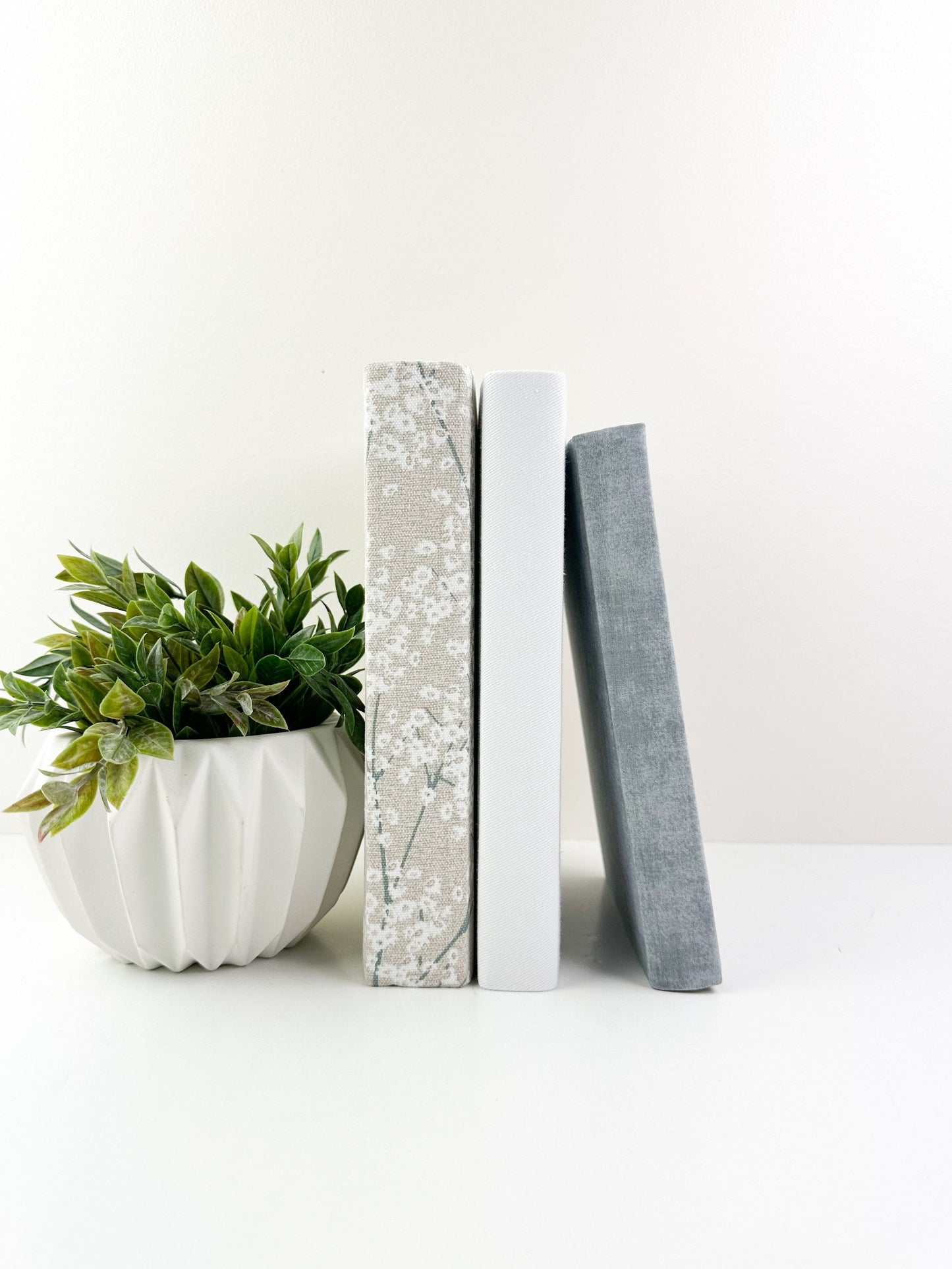 Gray Decorative Books for Shelf Decor