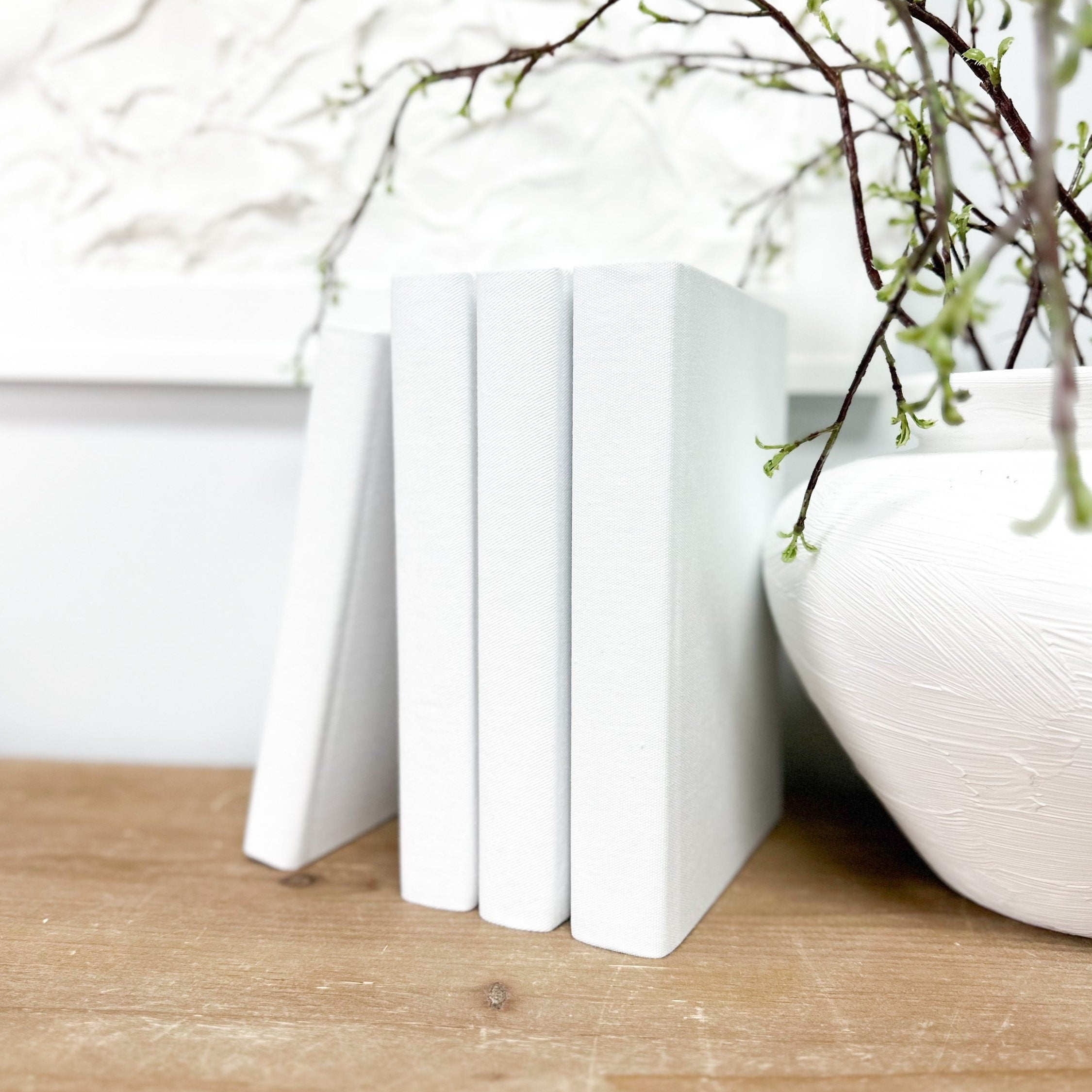 White Decorative Books Elements