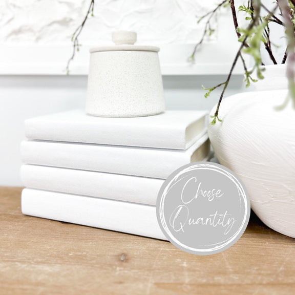 White Decorative Books Elements