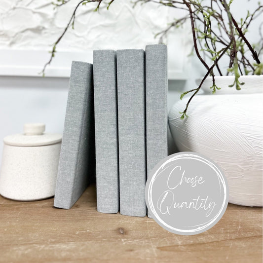 Light Gray Decorative Books for Home Decor