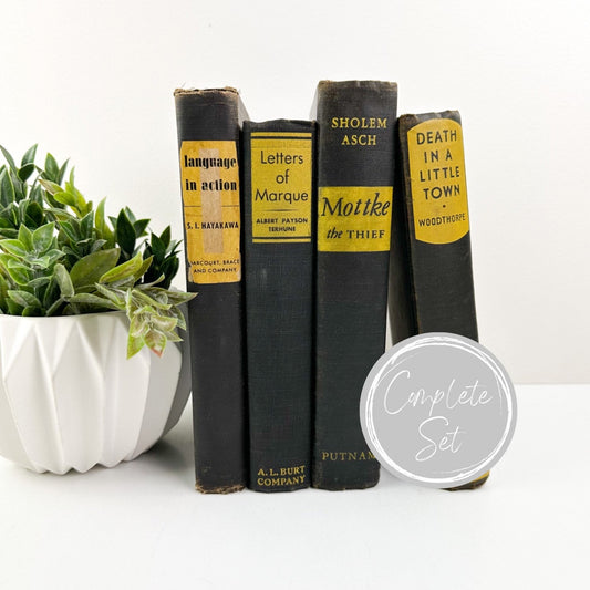 Black and Yellow Book Bundles