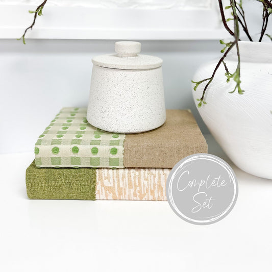 Green Decorative Book Set