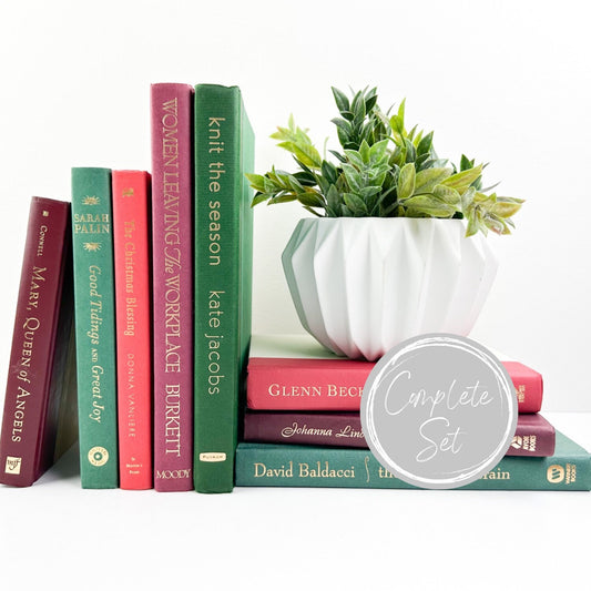 Red and Green Decorative Books