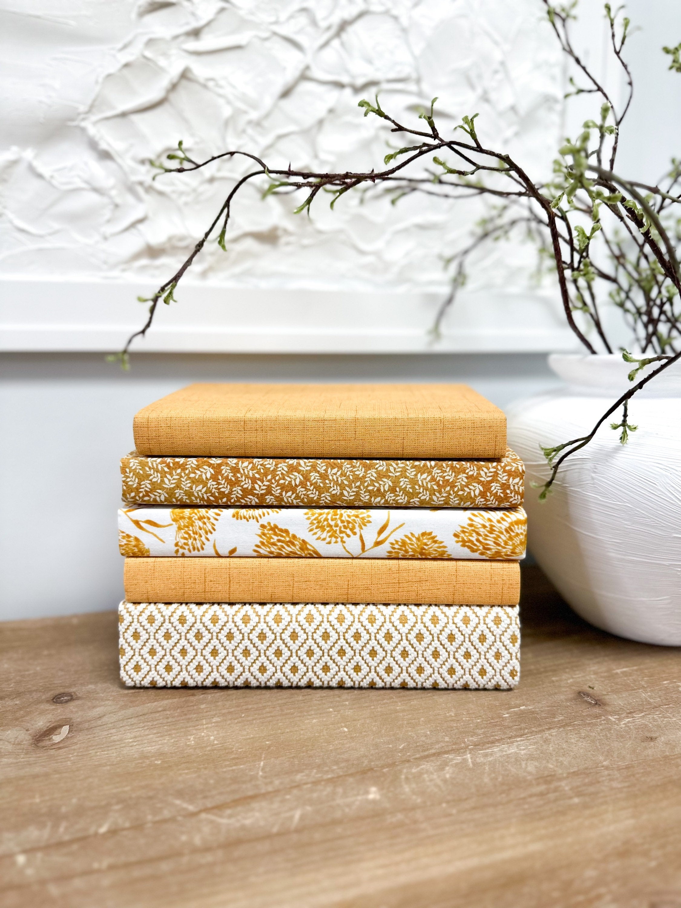 Yellow Shelf Decor Elements