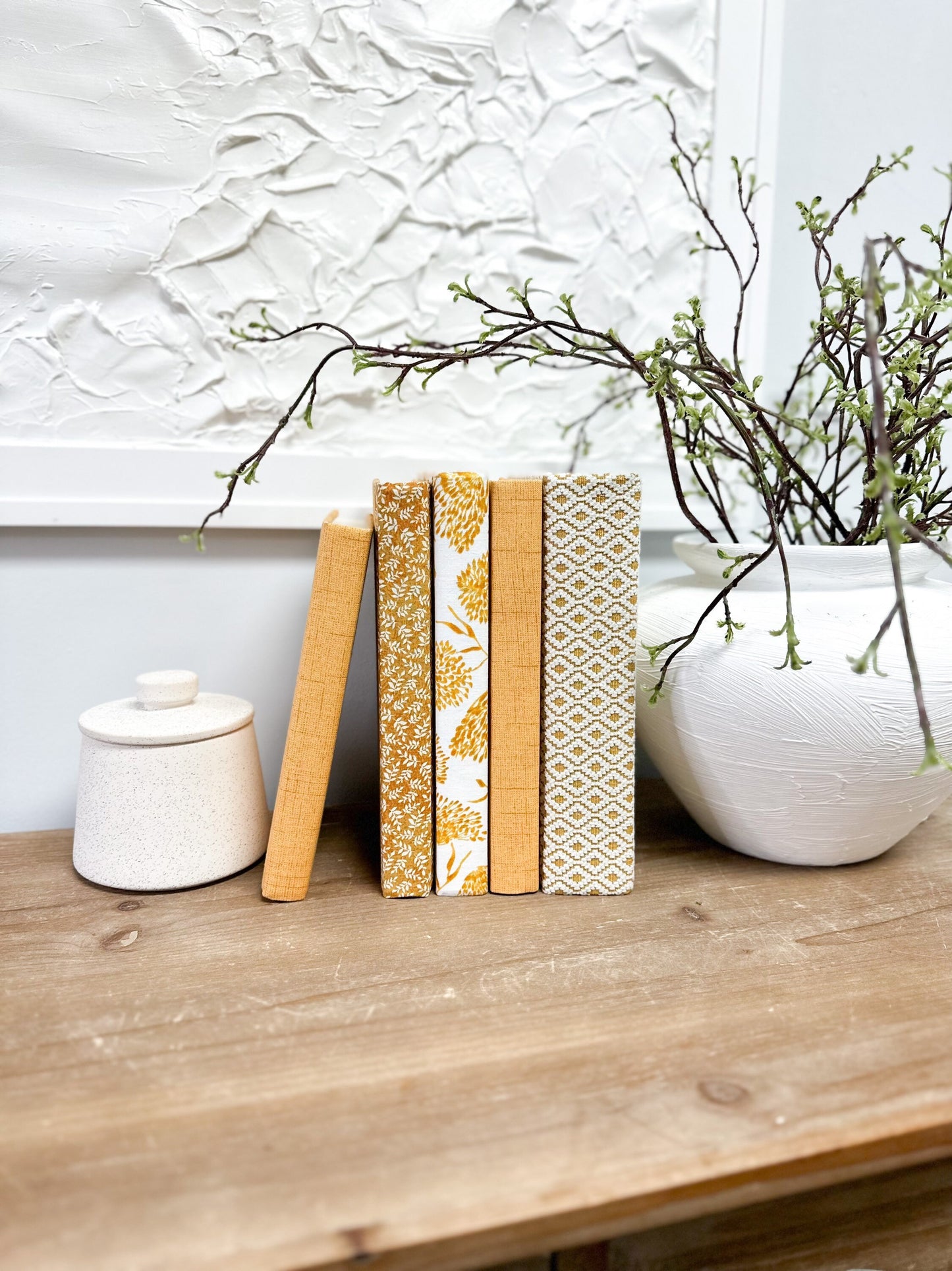 Yellow Shelf Decor