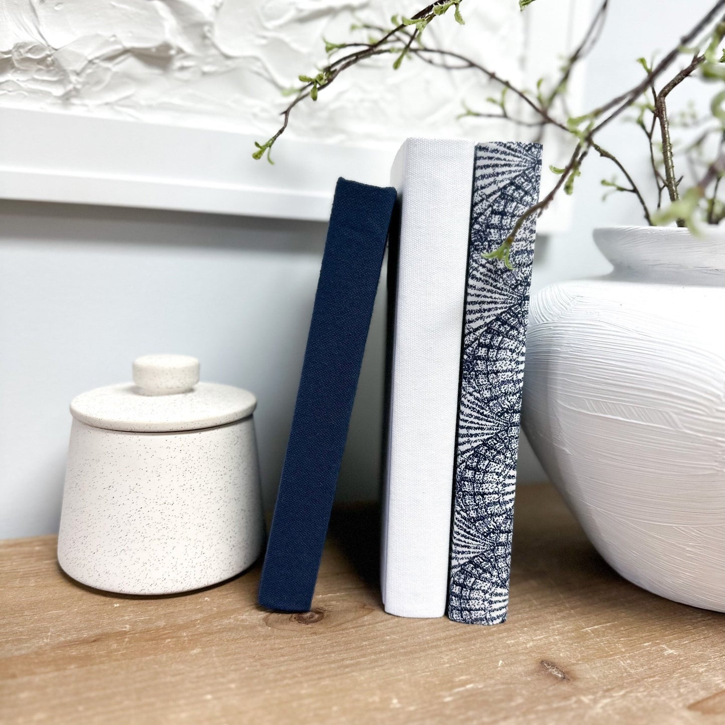Blue and White Book Bundle, Decorative Books