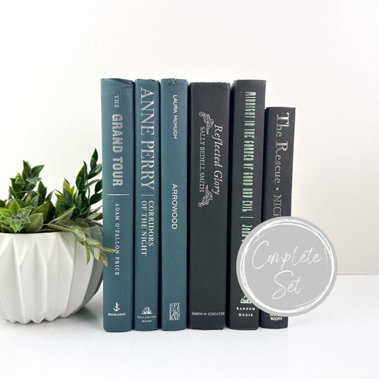 Black and Gray Decorative Book Set