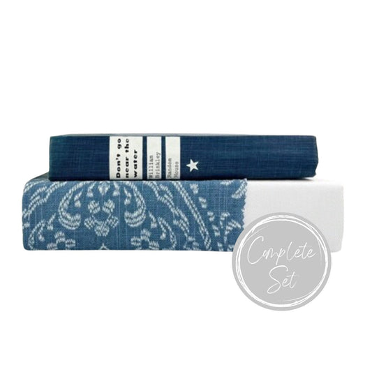 Blue Decorative Book Set