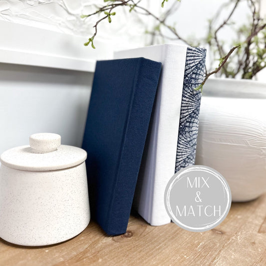 Blue and White Book Bundle, Decorative Books