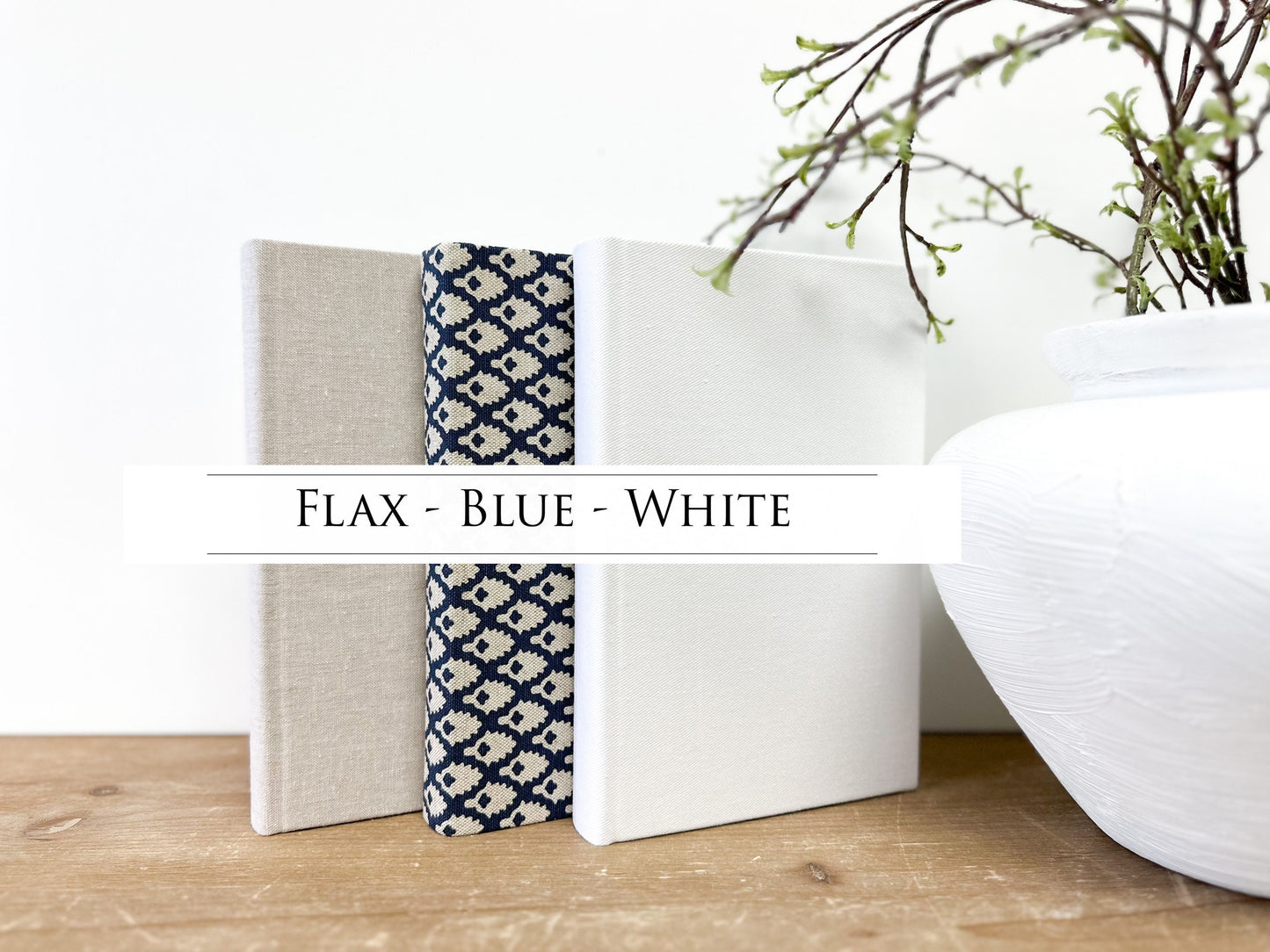 Decorative Books for Shelf Decor, Blue Book Set for Home Decor, Shelf Decor