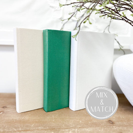 Green Shelf Decor, Living Room Decor, Designer Books, Book Bundle