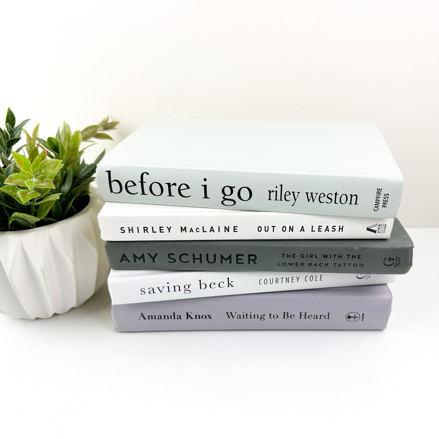 Gray Books for Shelf Decor, Living Room Decor, Modern Decor, Book Bundle, Book Set