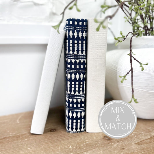 Navy Blue Home Decor, Shelf Decor, Coffee Table Books
