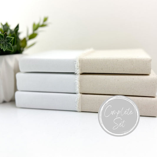 White Decorative Books for Living Room Decor, Book Set for Shelf Decor, Book Bundle, Table Decor