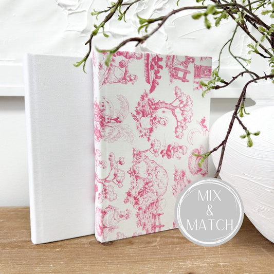 Pink Nursery Decor, Dresser Decor, Girls Room Decor, Decorative Books