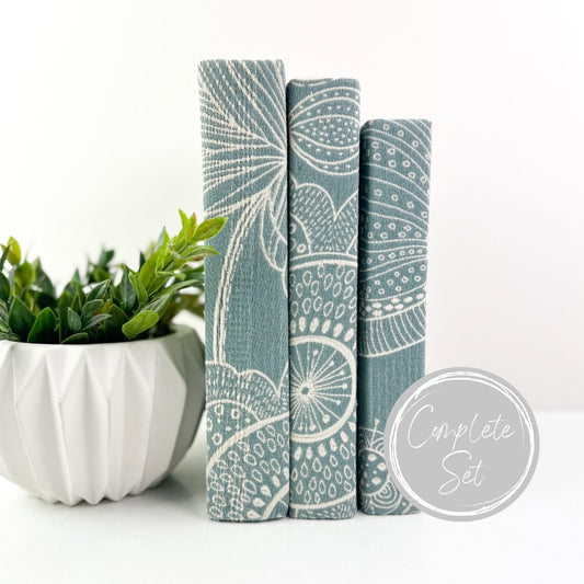 Blue Decorative Books for Living Room Decor, Book Set for Shelf Decor, Book Bundle, Table Decor