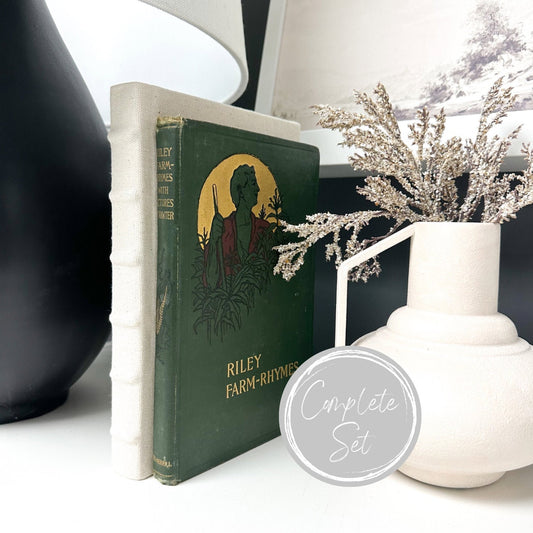 Green Shelf Decor, Book Set, Decorative Books for Shelf Decor, Modern Decor, Living Room Decor Ideas