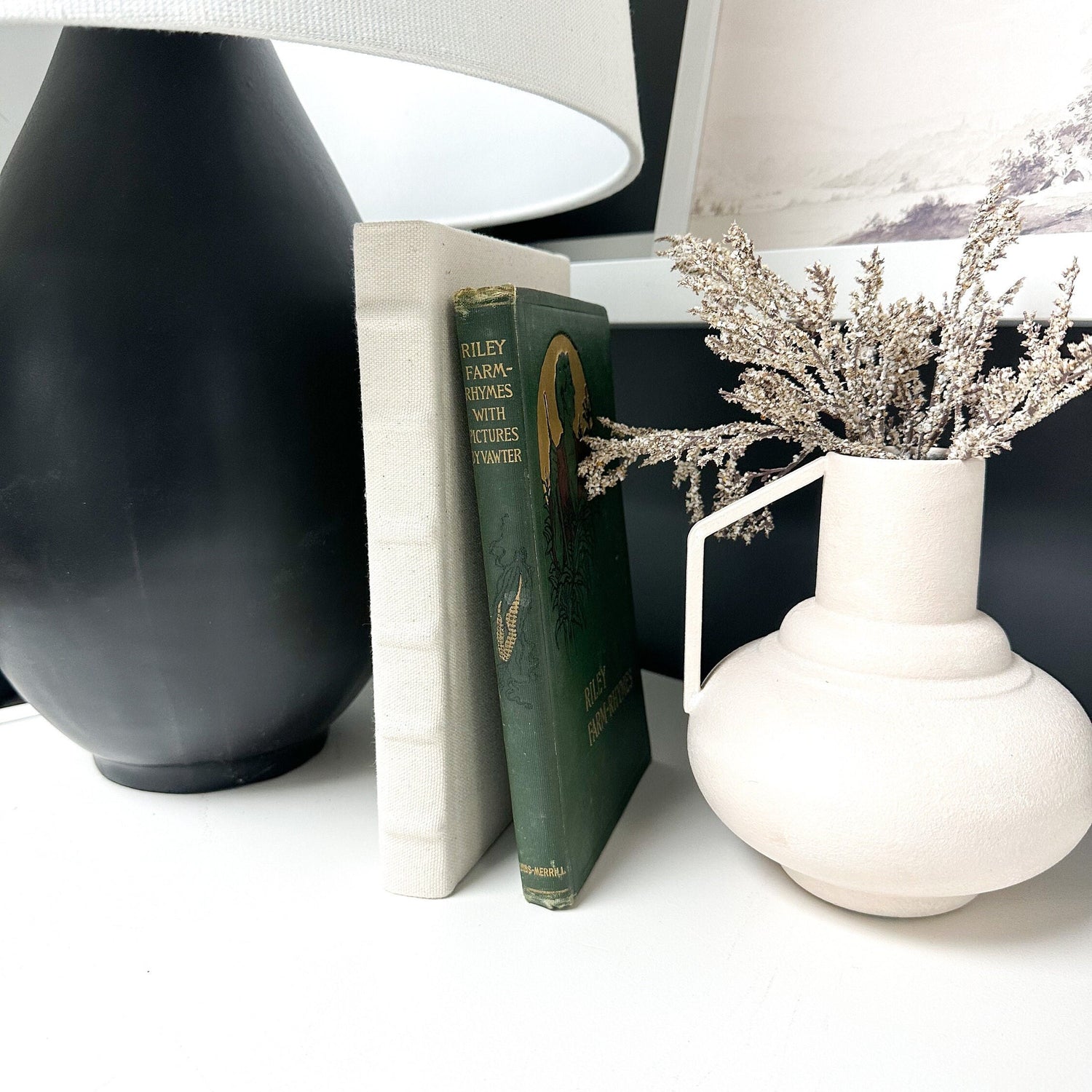 Green Shelf Decor, Book Set, Decorative Books for Shelf Decor, Modern Decor, Living Room Decor Ideas