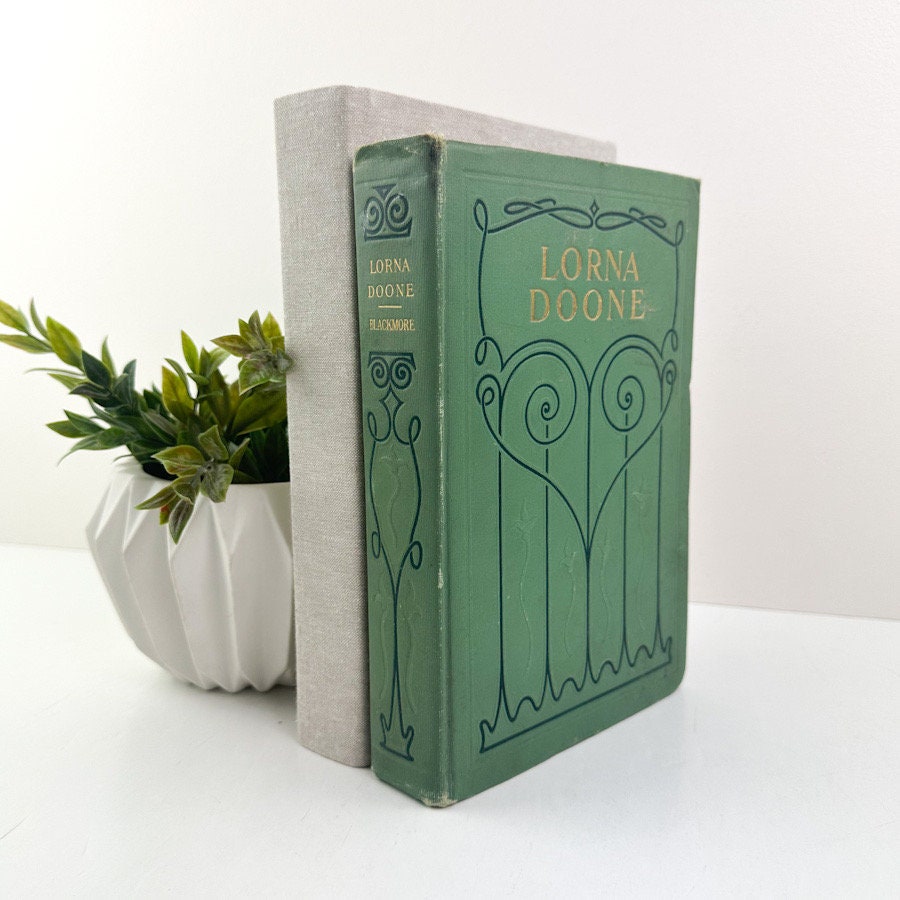 Lorna Doone Book, Decorative Books for Living Room Decor, Book Set for Shelf Decor, Book Bundle, Table Decor