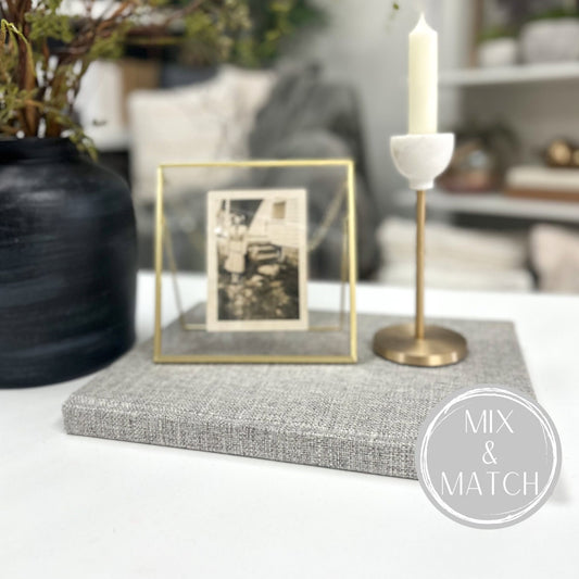 Coffee Table Books for Living Room Decor, Gray Large Books, Designer Books