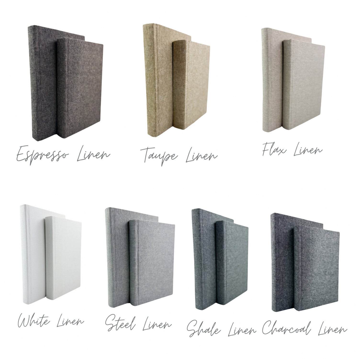 Mix & Match Linen Covered Decorative Books