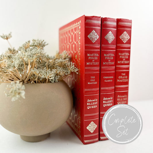 Red Book Set, Decorative Books for Shelf Decor, Modern Decor, Living Room Decor Ideas