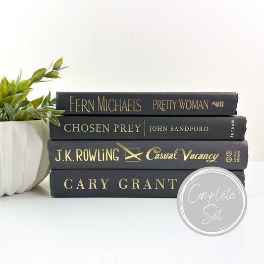 Gray and Black Stack of Books