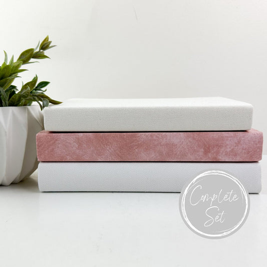 Pink Decorative Books for Living Room Decor, Book Set for Shelf Decor, Book Bundle, Table Decor