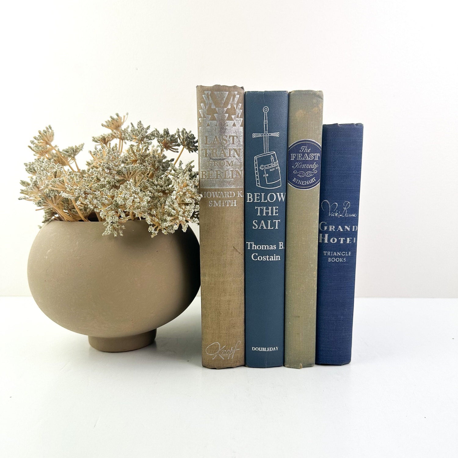 Blue Book Set, Decorative Books for Shelf Decor, Modern Decor, Living Room Decor Ideas