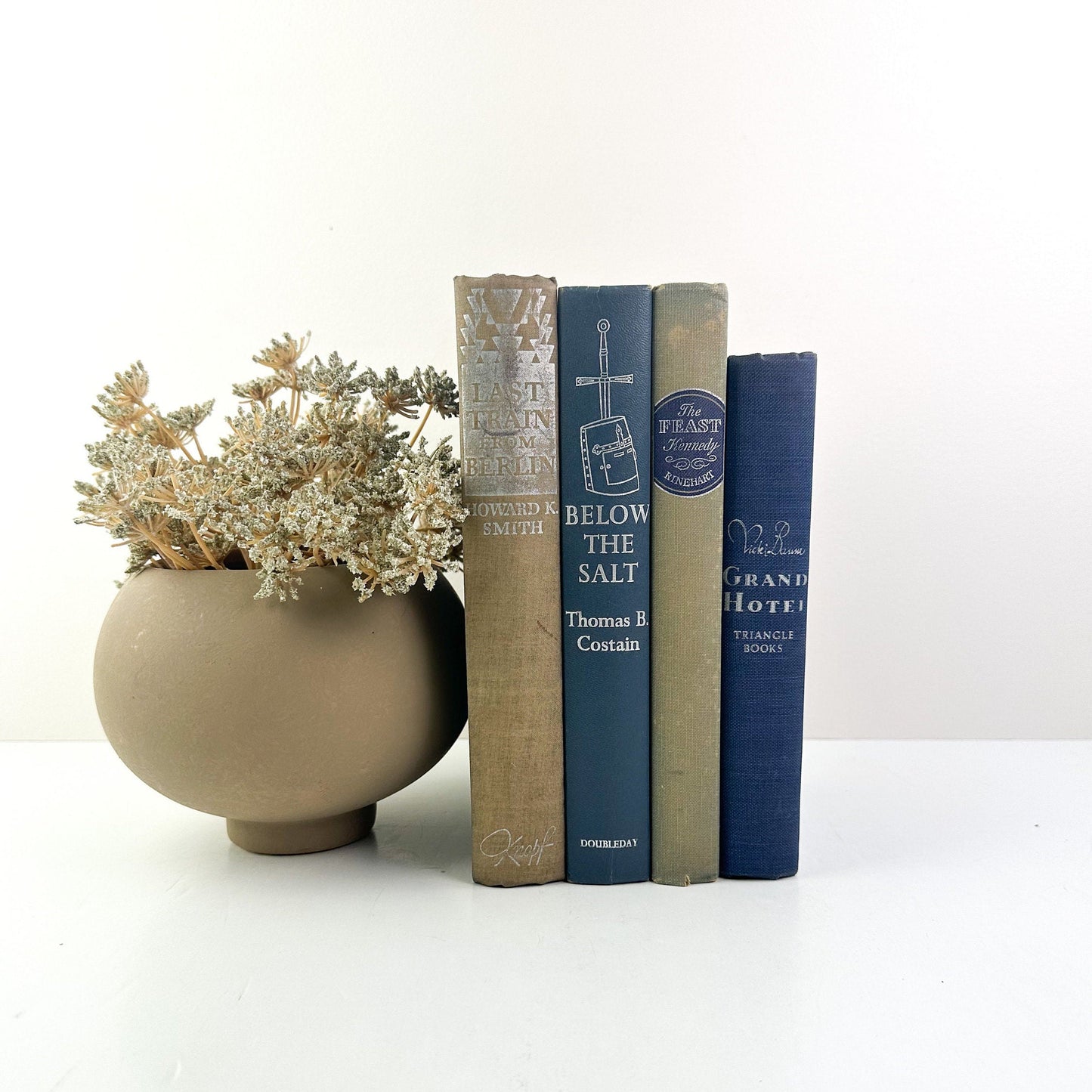 Blue Book Set, Decorative Books for Shelf Decor, Modern Decor, Living Room Decor Ideas