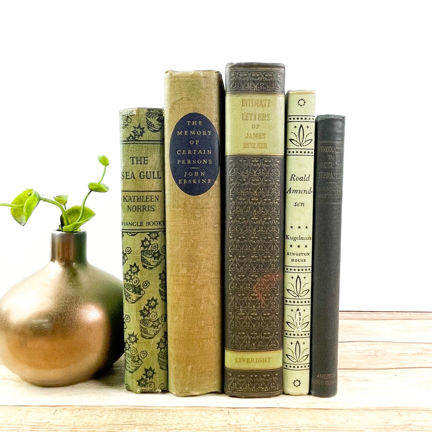 Green Decorative Books for Home Staging